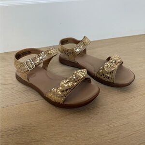 Stride Rite Shimmering Gold Kids Sandals